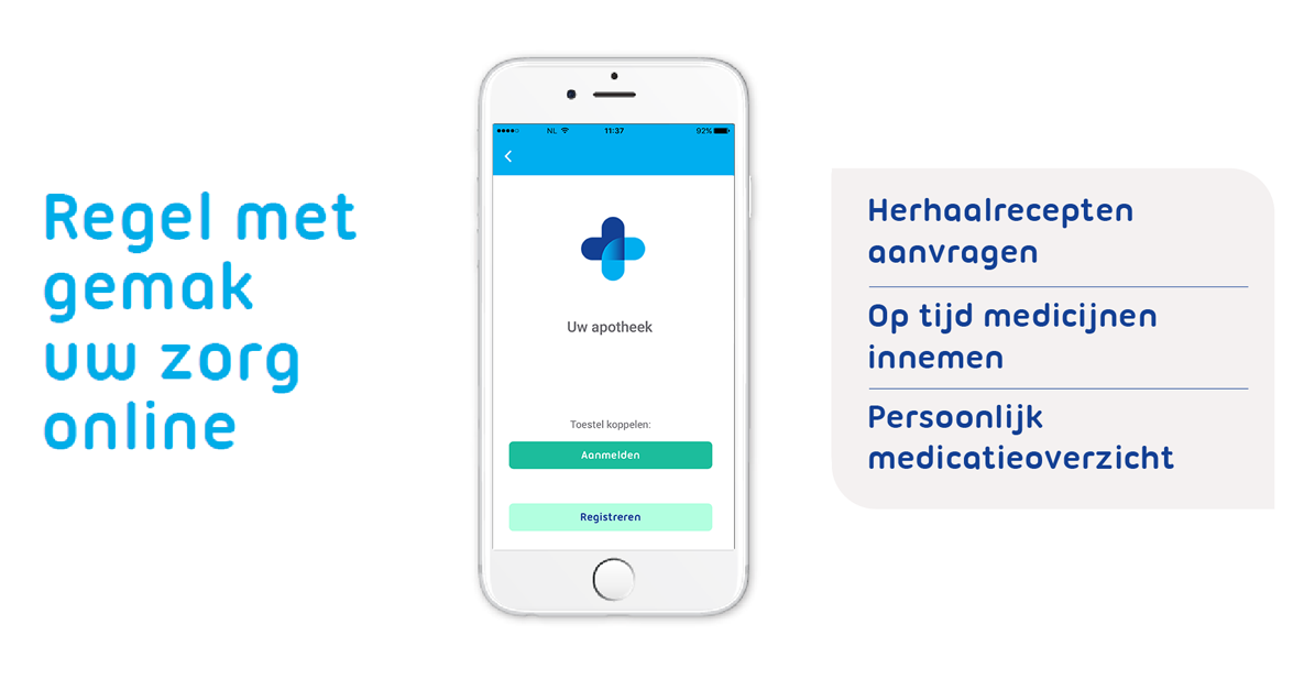 Mijn medicijnen app – Centrum Apotheek – Enschede